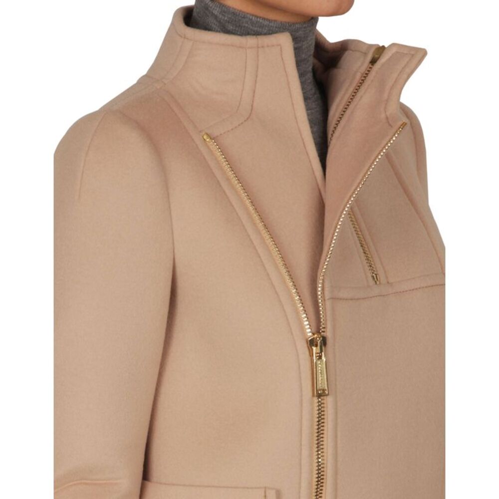 Dsquared2 Womens Wool Zip-Up High Neck Liverpool Jacket US 6 Beige IT 42 - NWT - Picture 4 of 5